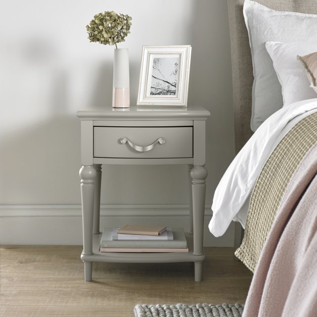 Premier Collection Montreux Urban Grey 1 Drawer Nightstand