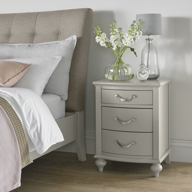 Premier Collection Montreux Urban Grey 3 Drawer Nightstand