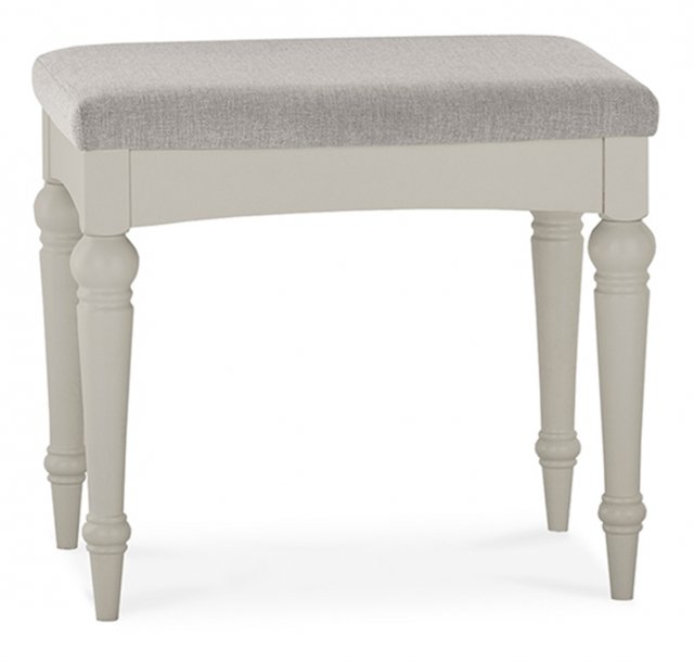 Premier Collection Montreux Urban Grey Stool - Pebble Grey Fabric