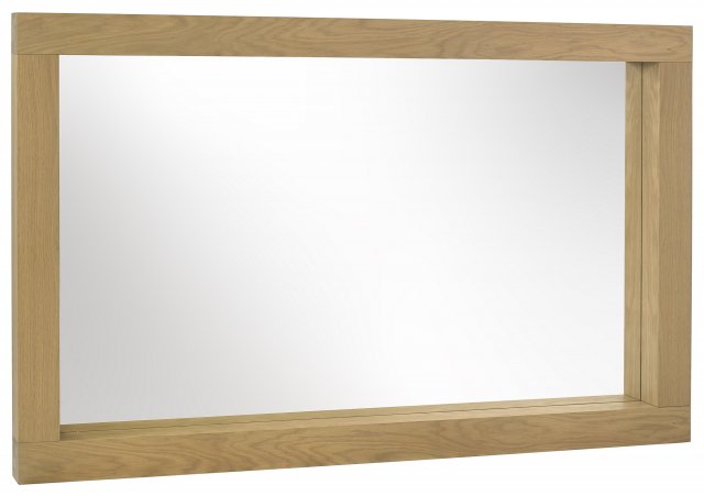 Premier Collection Turin Light Oak Landscape Mirror