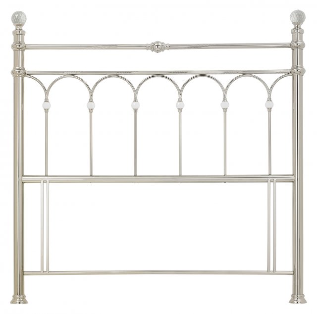 Headboards & Bedsteads Collection Krystal Shiny Nickel Headboard Double 135cm