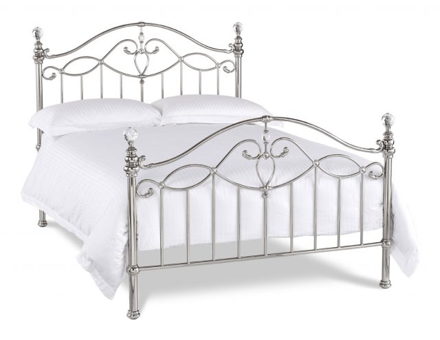 Headboards & Bedsteads Collection Elena Shiny Nickel Bedstead Double 135cm