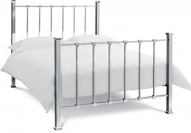 Headboards & Bedsteads Collection Madison Shiny Nickel Bedstead Double 135cm
