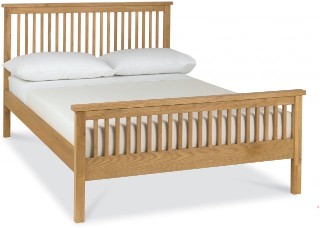 Gallery Collection Atlanta Oak High Footend Bedstead Small Double 122cm