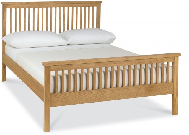 Gallery Collection Atlanta Oak High Footend Bedstead Small Double 122cm