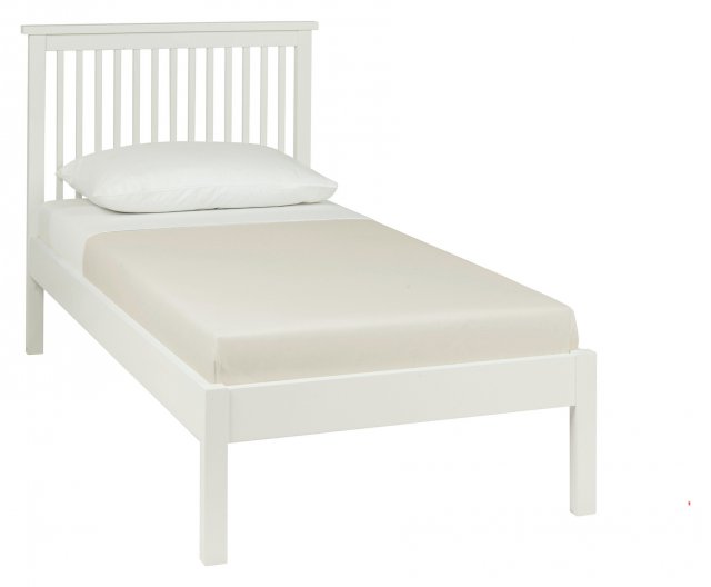 Gallery Collection Atlanta White Low Footend Bedstead Single 90cm