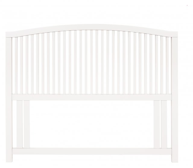 Premier Collection Ashby White Slatted Headboard Small Double 122cm
