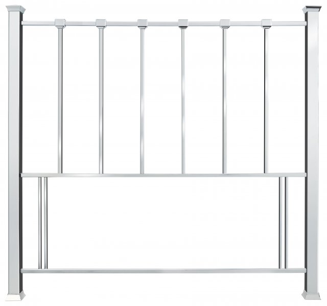 Headboards & Bedsteads Collection Madison Shiny Nickel Headboard Double 135cm
