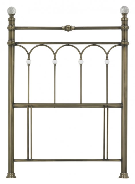 Headboards & Bedsteads Collection Krystal Antique Brass Headboard Single 90cm