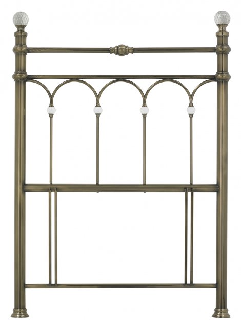 Headboards & Bedsteads Collection Krystal Antique Brass Headboard Single 90cm