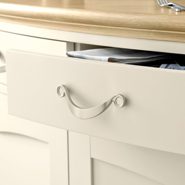 Montreux Pale Oak & Antique White Satin Handle