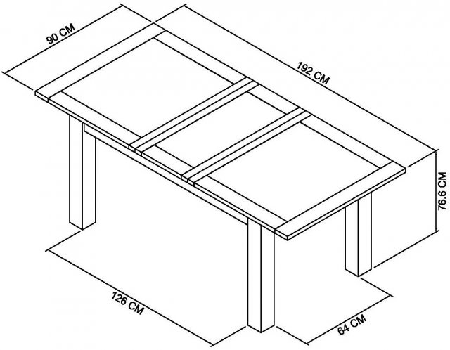 Average size of a 6 seater dining table discount