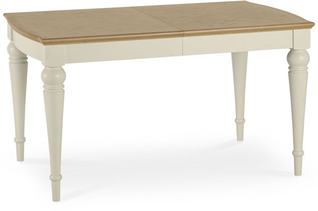 Premier Collection Montreux Pale Oak & Antique White 4-6 Extension Table - Grade A3 - Ref #0264