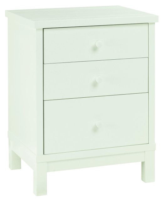 Gallery Collection Atlanta White 3 Drawer Nightstand - Grade A3 - Ref #0278