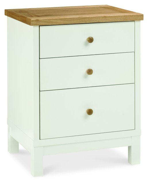 Gallery Collection Atlanta Two Tone 3 Drawer Nightstand - Grade A3 - Ref #0347