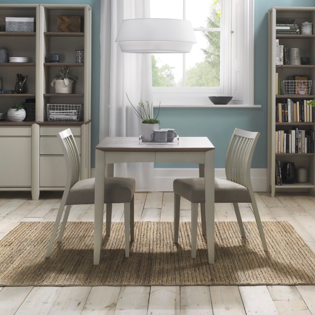 Premier Collection Bergen Grey Washed Oak & Soft Grey 2-4 Extension Table - Grade A3 - Ref #0401