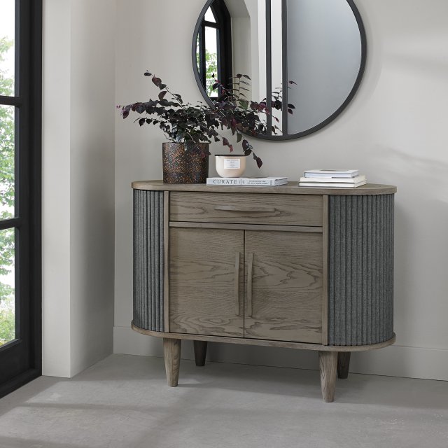 Signature Collection Monroe Silver Grey Narrow Sideboard - Grade A2 - Ref #0452