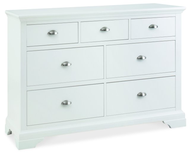 Premier Collection Hampstead White 3+4 Drawer Chest - Grade A2 - Ref #0532