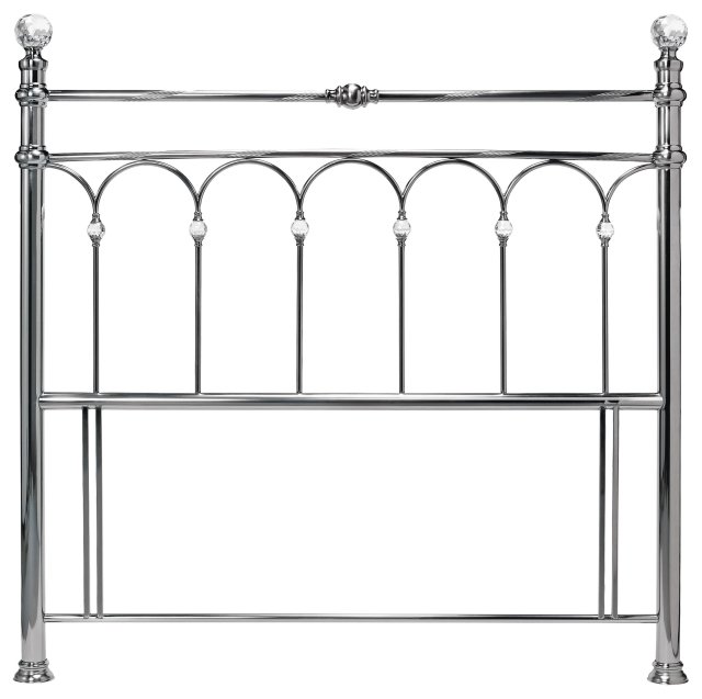 Headboards & Bedsteads Collection Krystal Antique Nickel Headboard King 150cm - Grade A3 - Ref #0567
