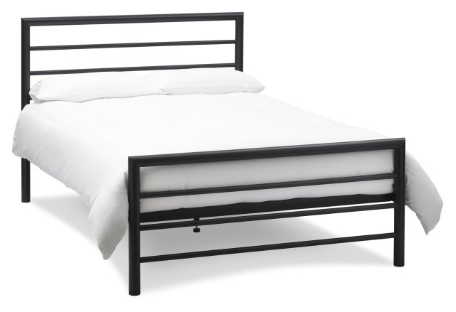 Headboards & Bedsteads Collection Urban Matt Black Bedstead Double 135cm - Grade A3 - Ref #0564