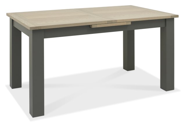 Premier Collection Oakham Dark Grey & Scandi Oak 4-6 Dining Table - Grade A2 - Ref #0607