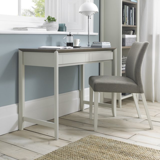 Premier Collection Bergen Grey Washed Oak & Soft Grey Desk - Grade A2 - Ref #0650