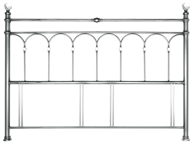 Antique white shop headboard king