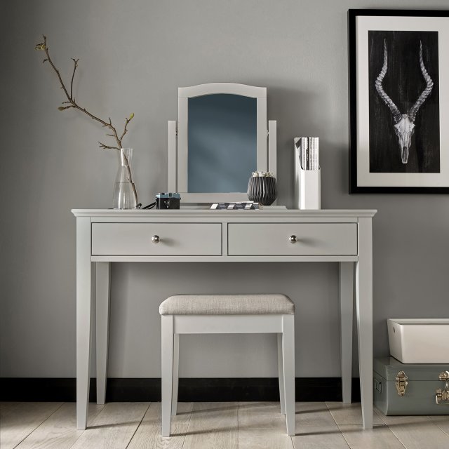 Premier Collection Ashby Soft Grey Dressing Table - Return Item - Grade A3 - Ref #0989