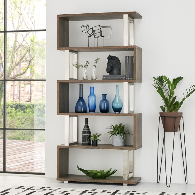 Signature Collection Tivoli Dark Oak Open Display Unit - Grade A3 - Ref #1038