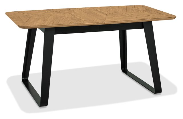 Signature Collection Emerson Rustic Oak & Peppercorn 4-6 Seater Dining Table - Grade A3 - Ref #1088