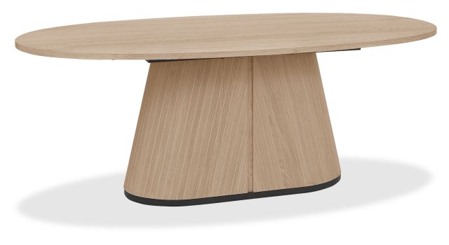 Signature Collection Vega Scandi Oak & Peppercorn 6 Seater Table - Grade A3 - Ref #1089
