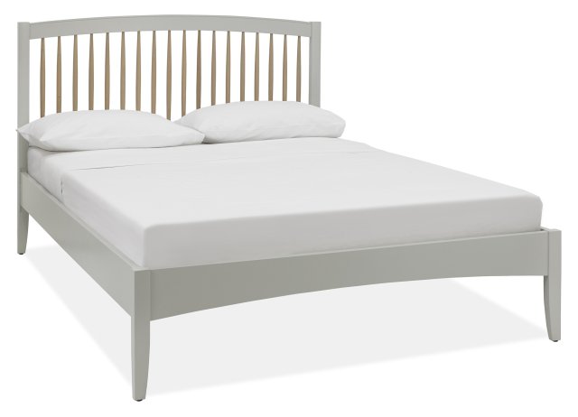 Premier Collection Whitby Scandi Oak & Warm Grey Low Foot End Double Bed Frame 135cm - Grade A2 - Ref #1108