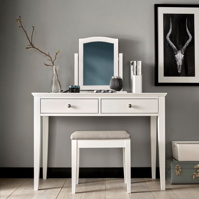 Premier Collection Ashby White Dressing Table - Grade A3 - Ref #1141