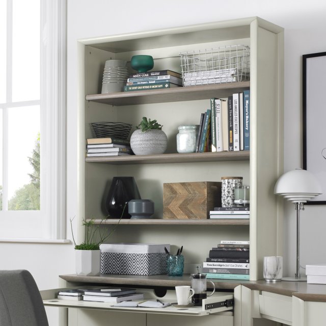 Premier Collection Bergen Grey Washed Oak & Soft Grey Wide Top Unit - Grade A3 - Ref #1196