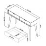 Premier Collection Dansk Scandi Oak Console Table With Drawers