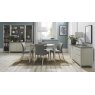 Premier Collection Bergen Grey Washed Upholstered Chair - Titanium Fabric (Pair)