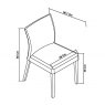 Premier Collection Bergen Grey Washed Upholstered Chair - Titanium Fabric (Pair)