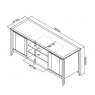 Premier Collection Bergen Grey Washed Oak & Soft Grey Media Unit