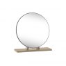 Premier Collection Brunel Scandi Oak & Dark Grey Vanity Mirror