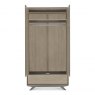 Premier Collection Brunel Scandi Oak & Dark Grey Double Wardrobe