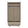 Premier Collection Brunel Scandi Oak & Dark Grey Double Wardrobe