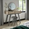 Premier Collection Brunel Scandi Oak & Dark Grey Dressing Table