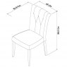 Premier Collection Hampstead Two Tone Upholstered Chair - Ivory Bonded Leather (Pair)