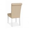 Premier Collection Hampstead Two Tone Upholstered Chair - Ivory Bonded Leather (Pair)