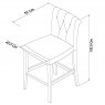 Premier Collection Hampstead Two Tone Upholstered Bar Stool - Ivory Bonded Leather (Pair)