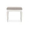Premier Collection Montreux Soft Grey Stool - Pebble Grey Fabric