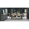 Premier Collection Oakham Dark Grey & Scandi Oak 4-6 Dining Table