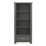 Premier Collection Oakham Dark Grey & Scandi Oak Bookcase