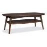 Premier Collection Oslo Walnut Coffee Table With Shelf