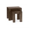 Premier Collection Turin Dark Oak Nest Of Lamp Tables